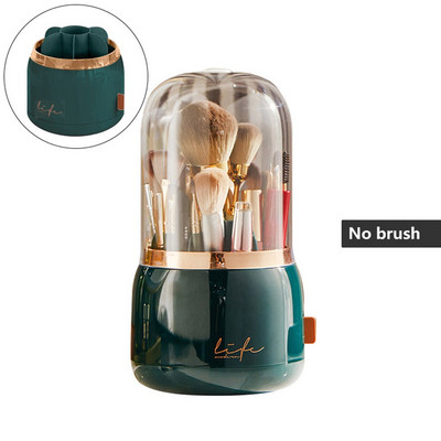 Ins rotējošs aplauzuma otu glāžu turētājs uzglabāšanas kastes organizators, daudzfunkcionāls darbvirsmas uzacu zīmuļa grima otiņas turētājs