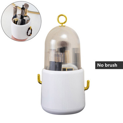 Ins rotējošs aplauzuma otu glāžu turētājs uzglabāšanas kastes organizators, daudzfunkcionāls darbvirsmas uzacu zīmuļa grima otiņas turētājs