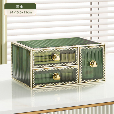 Ακρυλικό κιβώτιο οργάνωσης μακιγιάζ Κρυσταλλική θήκη αποθήκευσης καλλυντικών αδιάβροχη βούρτσα κραγιόν, ανθεκτική στη σκόνη, κοσμήματα Οργάνωση περιποίησης δέρματος