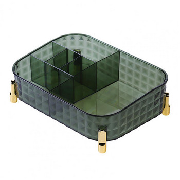 Прозрачна кутия за съхранение с много решетки с голям капацитет Многофункционален продукт за грижа за кожата Органайзер за козметика Домакински консумативи