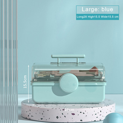 Aplauzuma uzglabāšanas organizatora kastīte lūpu krāsu rotaslietas otiņas organizators, sakraujami kosmētiskie vitrīnas, kas paredzēti kumodei vannas istabas galda virsmai