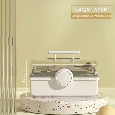 Aplauzuma uzglabāšanas organizatora kastīte lūpu krāsu rotaslietas otiņas organizators, sakraujami kosmētiskie vitrīnas, kas paredzēti kumodei vannas istabas galda virsmai
