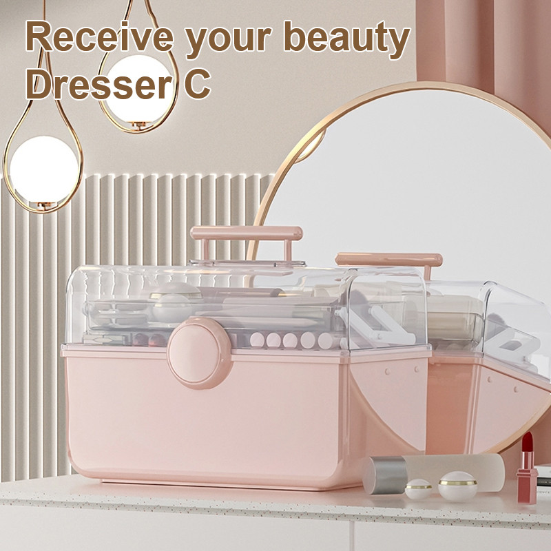 Aplauzuma uzglabāšanas organizatora kastīte lūpu krāsu rotaslietas otiņas organizators, sakraujami kosmētiskie vitrīnas, kas paredzēti kumodei vannas istabas galda virsmai