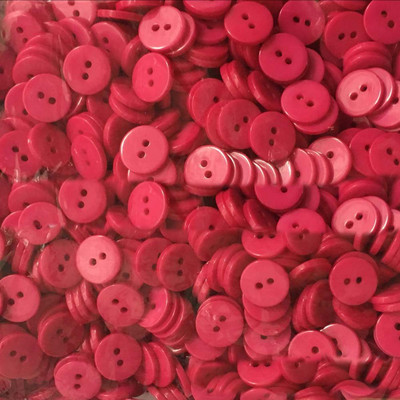 Kuum müük 6mm 9mm 11mm 12mm dekoratiivsed nööbid näputöö jaoks Vaigu plastist nupp nukkudele Scrapbooking õmblusnööbid 2 auku