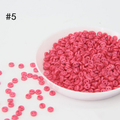 Karstā izpārdošana 3 mm mini pogas rokdarbu sveķu plastmasas 2 caurumu poga multfilmām lellēm Apģērbi Apavi Scrapbooking Šūšana Apģērbs