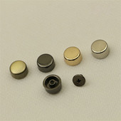 XUNZHE 20Gb 10mm Metāla apaļas plakanas dobas kniedes DIY roku darbs ādas somas dekorēšana apakšējā sprādze pēdas kniedes ādas skrūve