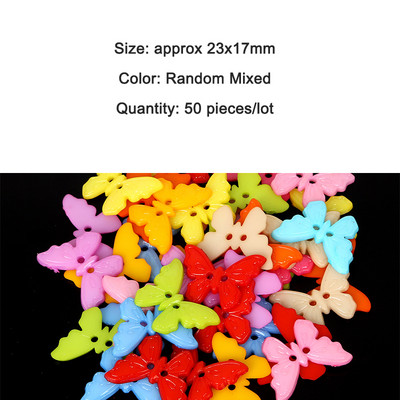 Vaikų sagų siuvimas Plastikiniai drabužiai 10 mm 50 vnt. 2 skylučių gėlės forma Atsitiktinės mišrios spalvos drabužių priedai Scrapbooking rankų darbo