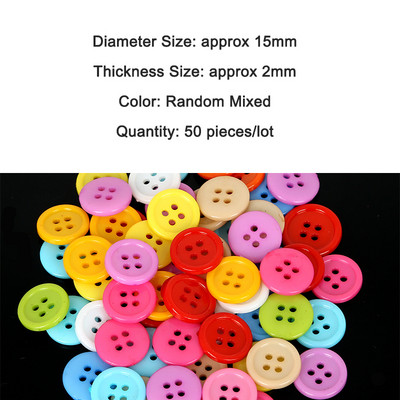 Vaikų sagų siuvimas Plastikiniai drabužiai 10 mm 50 vnt. 2 skylučių gėlės forma Atsitiktinės mišrios spalvos drabužių priedai Scrapbooking rankų darbo