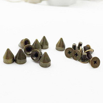 50gab 7*9,5 mm krāsainas pankroka kniedes un tapas apģērbiem metāla ložu kniedes ādas modes aksesuāriem Apģērba kniedes