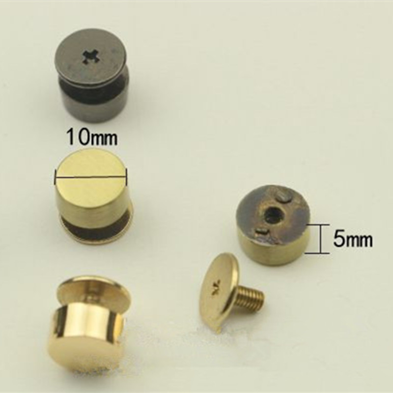 XUNZHE 20vnt Kibiro kniedės odinės sraigtinio diržo krepšio apdaila kniedės odos aparatūros priedai kibiras vinys "pasidaryk pats" odos gaminiai