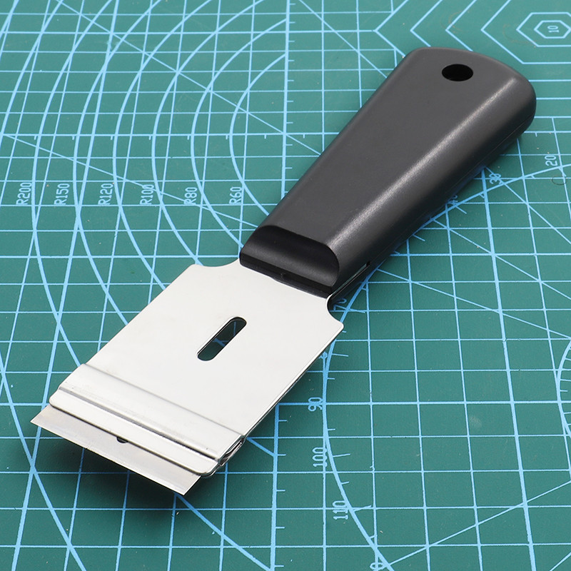 QJH Ādas amatniecības slēpošana ar asu rokturi nazis Ādas izstrādājumi roku darbs DIY rīks Profesionāls roku stumjams nazis, maināms asmens