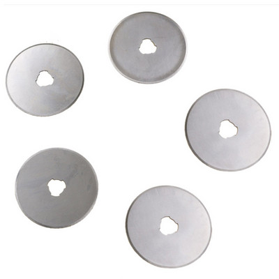 5 vnt / rinkinys 28 mm 45 mm ašmenys Rotacinių pjaustytuvų rinkinys audiniams popieriui apskrito pjovimo pjovimo diskų kratinys amatų siuvimo pjovimo įrankis