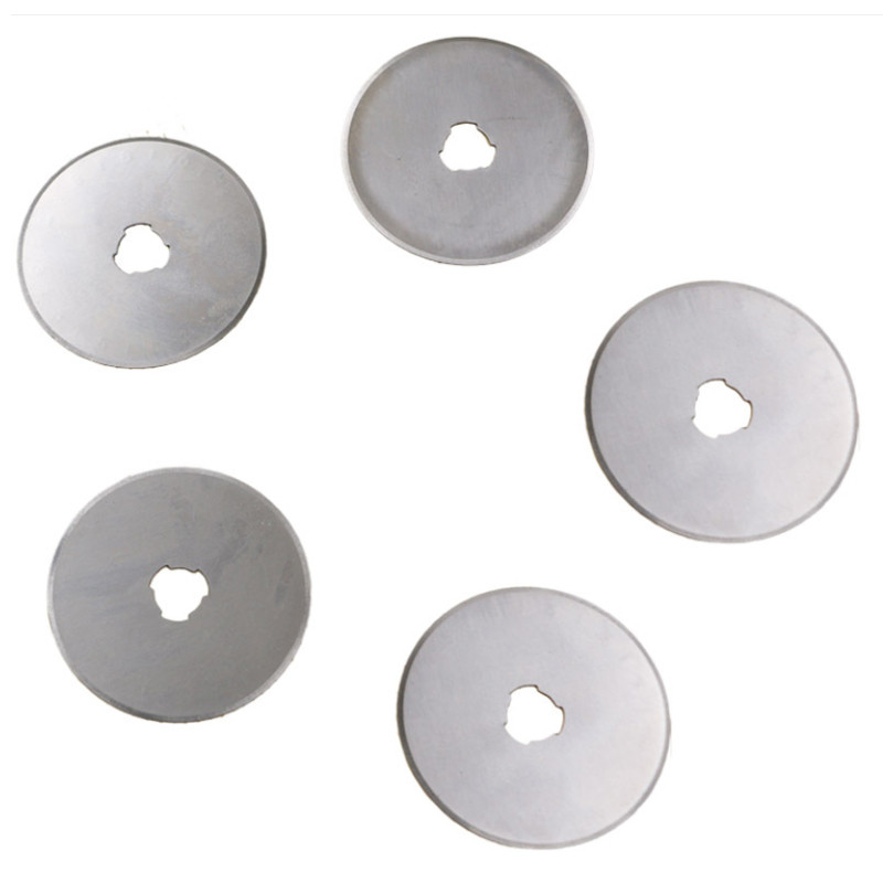 5 vnt / rinkinys 28 mm 45 mm ašmenys Rotacinių pjaustytuvų rinkinys audiniams popieriui apskrito pjovimo pjovimo diskų kratinys amatų siuvimo pjovimo įrankis