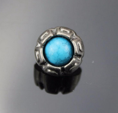 Mėlynas turkis dirbtinis brangakmenis, grybų kniedės, kepuraitės, skirtos krepšiui, kepuraitė, batų drabužiai, odiniai, papuošimai, pasidaryk pats, amatų reikmenys