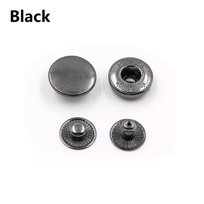 10 komplekti 10-20 mm vara materiāls četru sprādžu komplekts Metāla spiedpogas Šūšanas pogas Spraudņi Šūšanas Ādas Amatniecības apģērbu soma