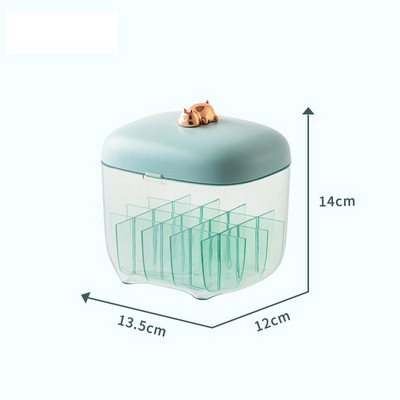 Aplauzuma organizatori Luksusa lūpu krāsu uzglabāšanas kaste, putekļu necaurlaidīga liela ietilpība galddatora kosmētikas tualetes galdiņš, daudzfunkcionāls sarkans plaukts