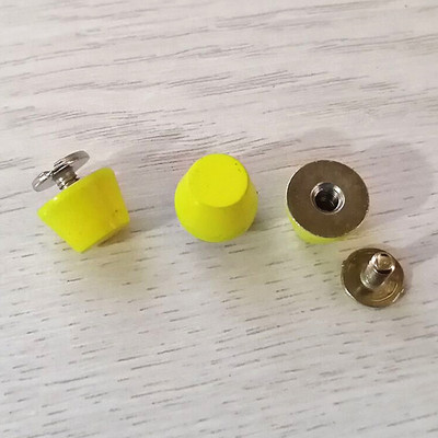 XUNZHE 10 vnt. kibiro kniedės „pasidaryk pats“ dengimo varžtas vario plokščia galvute kniedės mygtukas bagažo kojelė odiniai varžtai metaliniai spygliai drabužiams