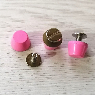 XUNZHE 10 vnt. kibiro kniedės „pasidaryk pats“ dengimo varžtas vario plokščia galvute kniedės mygtukas bagažo kojelė odiniai varžtai metaliniai spygliai drabužiams