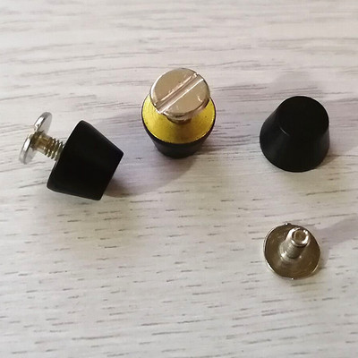 XUNZHE 10 vnt. kibiro kniedės „pasidaryk pats“ dengimo varžtas vario plokščia galvute kniedės mygtukas bagažo kojelė odiniai varžtai metaliniai spygliai drabužiams