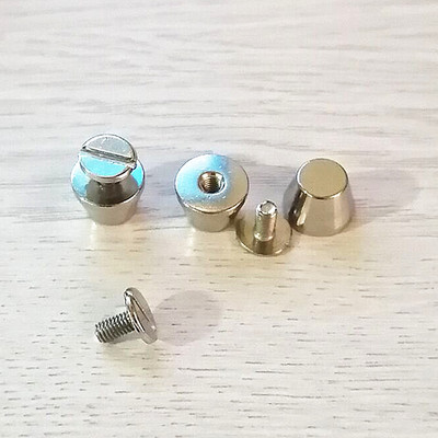 XUNZHE 10 vnt. kibiro kniedės „pasidaryk pats“ dengimo varžtas vario plokščia galvute kniedės mygtukas bagažo kojelė odiniai varžtai metaliniai spygliai drabužiams