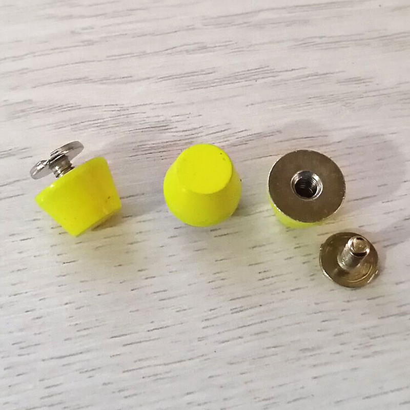 XUNZHE 10 vnt. kibiro kniedės „pasidaryk pats“ dengimo varžtas vario plokščia galvute kniedės mygtukas bagažo kojelė odiniai varžtai metaliniai spygliai drabužiams