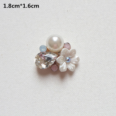 10 tk Pärlikivist kaunistused, nööbid, lameda seljaga dekoratiivsed käsitööks mõeldud kikisõlmede lillekaunistused. DIY käsitöötarbed