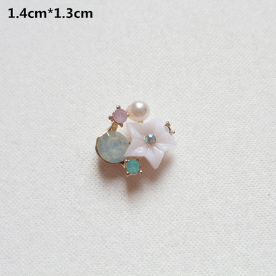 10 tk Pärlikivist kaunistused, nööbid, lameda seljaga dekoratiivsed käsitööks mõeldud kikisõlmede lillekaunistused. DIY käsitöötarbed