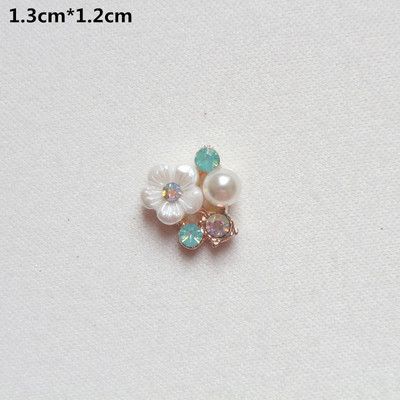 10 tk Pärlikivist kaunistused, nööbid, lameda seljaga dekoratiivsed käsitööks mõeldud kikisõlmede lillekaunistused. DIY käsitöötarbed