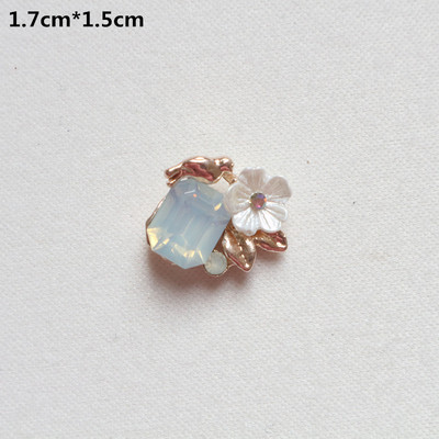10 tk Pärlikivist kaunistused, nööbid, lameda seljaga dekoratiivsed käsitööks mõeldud kikisõlmede lillekaunistused. DIY käsitöötarbed