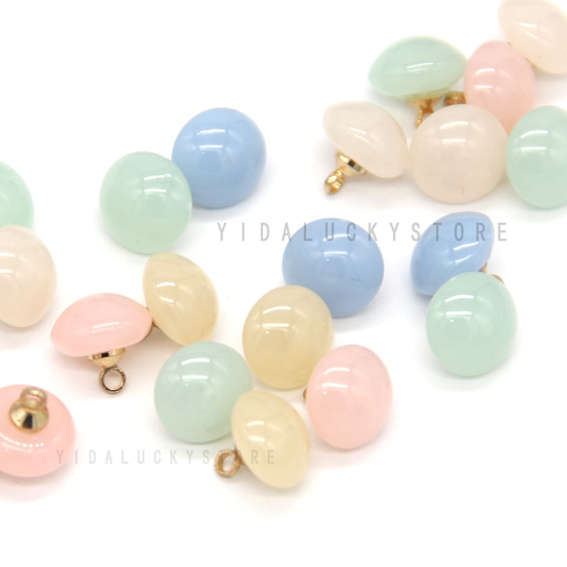 HENGC 10 mm mazs bērnu krekls jauks krāsains pērļu pogas apģērbam Kāzu kleita sēņu dekoratīvie šūšanas piederumi.