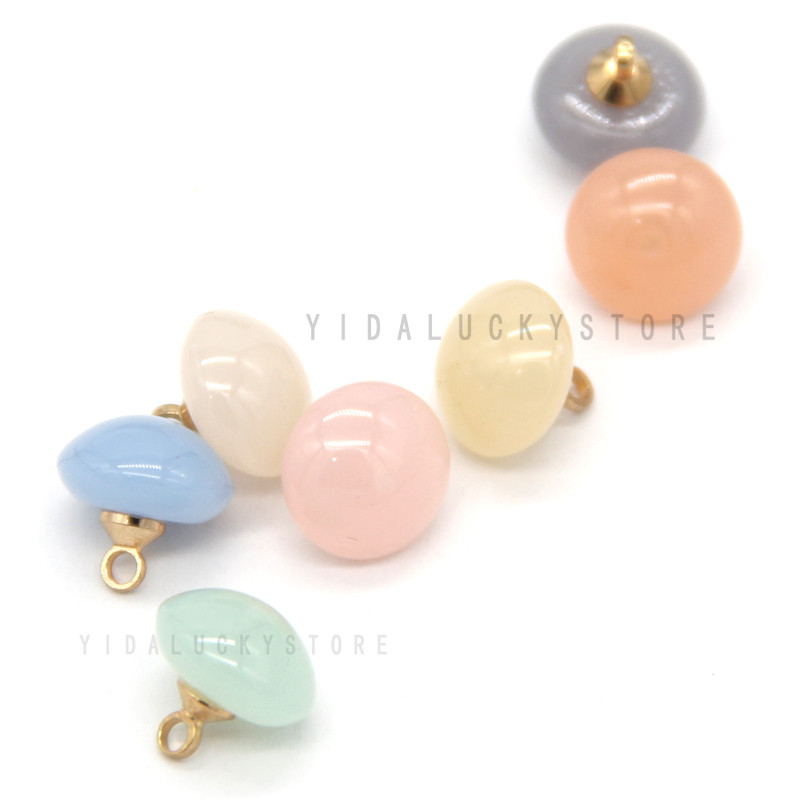 HENGC 10 mm mazs bērnu krekls jauks krāsains pērļu pogas apģērbam Kāzu kleita sēņu dekoratīvie šūšanas piederumi.