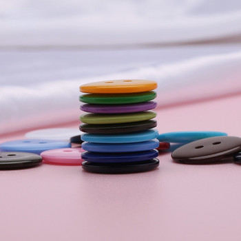 9-30mm Πολύχρωμο Κουμπί Ψωμιού Διπλού Ματιού Στρογγυλά Κουμπιά Ραπτικής Ρητίνης για DIY Scrapbooking Αξεσουάρ παλτό πουλόβερ ενδυμάτων