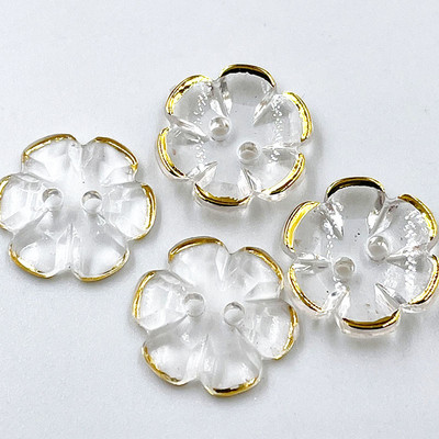 50 τμχ Ασημί/χρυσό τριαντάφυλλο ακρυλικά κουμπιά για διακόσμηση χειροποίητα χειροποίητα αξεσουάρ ραπτικής PT364