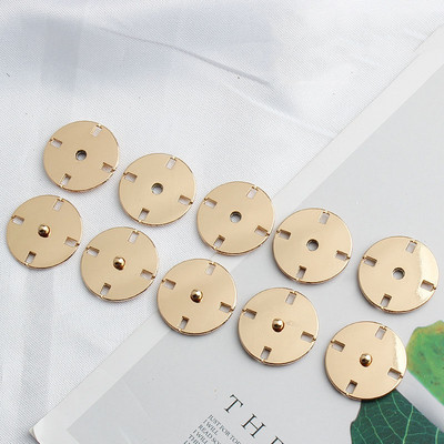 10 tk Metallivärvi varjatud pandlaga mantel Tuulejope sulejope tarvikud Väikese lõhnaga stiilis nähtamatud klõpsatusega nööbid