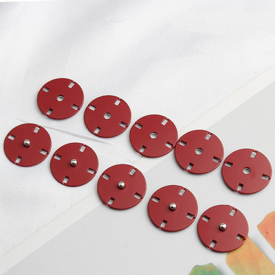 10 tk Metallivärvi varjatud pandlaga mantel Tuulejope sulejope tarvikud Väikese lõhnaga stiilis nähtamatud klõpsatusega nööbid