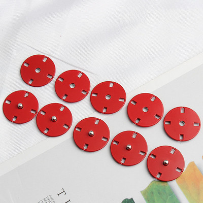 10 tk Metallivärvi varjatud pandlaga mantel Tuulejope sulejope tarvikud Väikese lõhnaga stiilis nähtamatud klõpsatusega nööbid