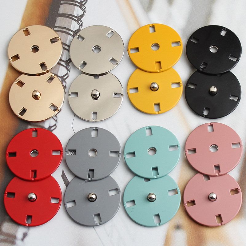 10 tk Metallivärvi varjatud pandlaga mantel Tuulejope sulejope tarvikud Väikese lõhnaga stiilis nähtamatud klõpsatusega nööbid