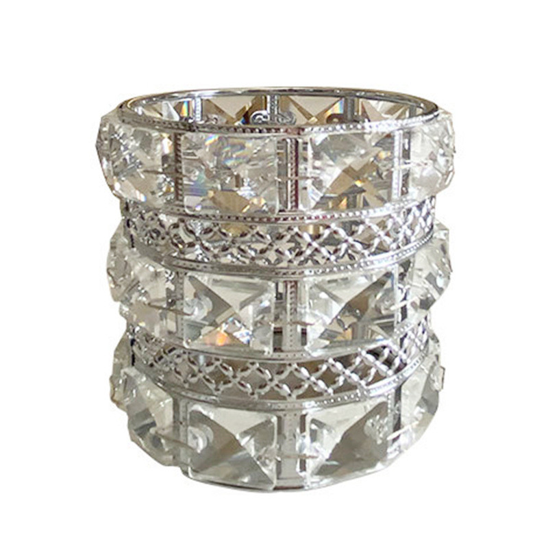 Κουτί αποθήκευσης καλλυντικών βούρτσας Σαλόνι Υπνοδωμάτιο Γραφείο Ελαφρύ πολυτελή στολίδια Μακιγιάζ Πινέλο φρυδιών Κρυστάλλινο γυαλί για στυλό