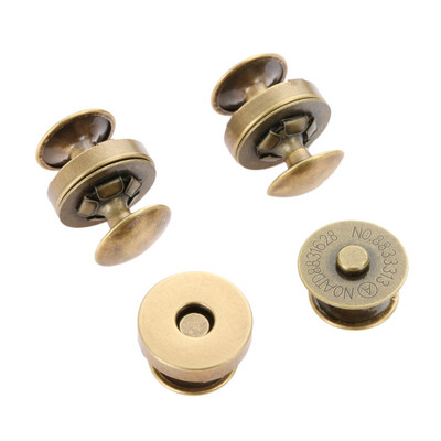 10 τμχ Μεταλλικά μαγνητικά κουμπώματα διπλά πριτσίνια κουμπώματα καρφιά Κουμπιά κούμπωμα τσάντα τύπου πόρπης κουμπιά πορτοφόλια Τσάντα χειρός Ρούχα DIY 14/18mm