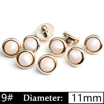 5/10 gab. Pērļu kātu pogas Plastmasas apģērba apģērba krekla poga DIY mēteļa aproču pogas šūšanai Scrapbooking apģērbu aksesuāri