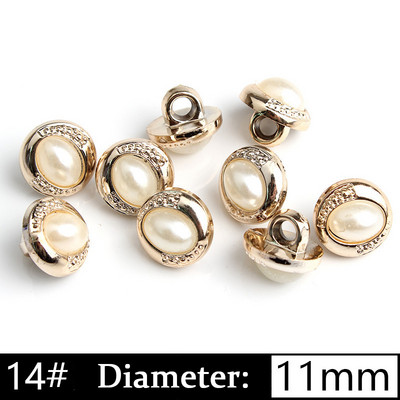 5/10 gab. Pērļu kātu pogas Plastmasas apģērba apģērba krekla poga DIY mēteļa aproču pogas šūšanai Scrapbooking apģērbu aksesuāri