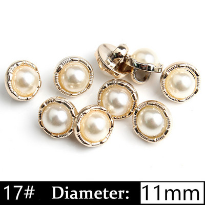 5/10 gab. Pērļu kātu pogas Plastmasas apģērba apģērba krekla poga DIY mēteļa aproču pogas šūšanai Scrapbooking apģērbu aksesuāri