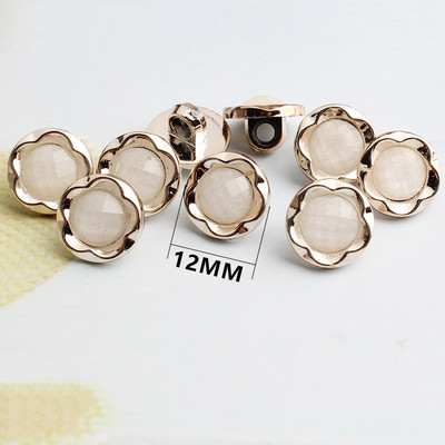 5/10 gab. Pērļu kātu pogas Plastmasas apģērba apģērba krekla poga DIY mēteļa aproču pogas šūšanai Scrapbooking apģērbu aksesuāri