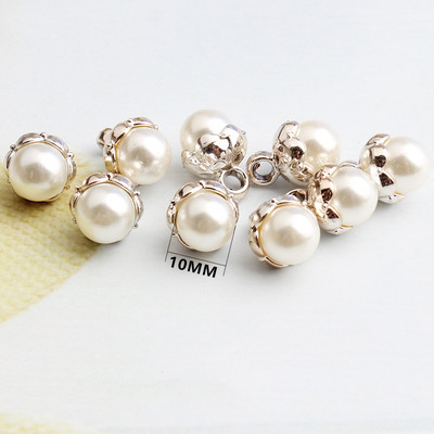 5/10 gab. Pērļu kātu pogas Plastmasas apģērba apģērba krekla poga DIY mēteļa aproču pogas šūšanai Scrapbooking apģērbu aksesuāri