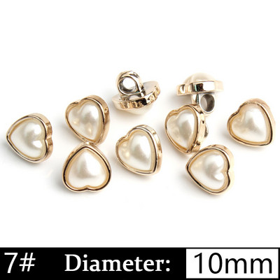 5/10 gab. Pērļu kātu pogas Plastmasas apģērba apģērba krekla poga DIY mēteļa aproču pogas šūšanai Scrapbooking apģērbu aksesuāri