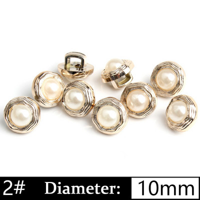 5/10 gab. Pērļu kātu pogas Plastmasas apģērba apģērba krekla poga DIY mēteļa aproču pogas šūšanai Scrapbooking apģērbu aksesuāri