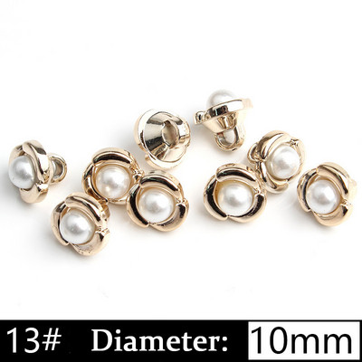 5/10 gab. Pērļu kātu pogas Plastmasas apģērba apģērba krekla poga DIY mēteļa aproču pogas šūšanai Scrapbooking apģērbu aksesuāri
