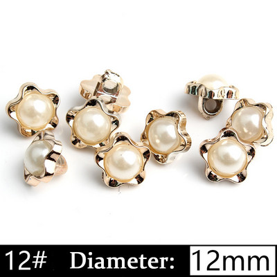 5/10 gab. Pērļu kātu pogas Plastmasas apģērba apģērba krekla poga DIY mēteļa aproču pogas šūšanai Scrapbooking apģērbu aksesuāri