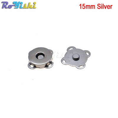 Metāla Magnētiski Spraudītes Pogas Rokassomu Maks Maks Amatniecības Somas Daļas Aksesuāri 15mm 18mm 4 Krāsas