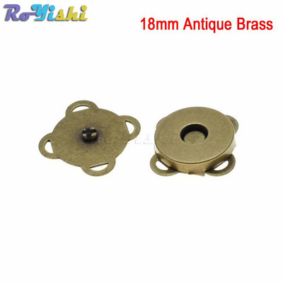 Metāla Magnētiski Spraudītes Pogas Rokassomu Maks Maks Amatniecības Somas Daļas Aksesuāri 15mm 18mm 4 Krāsas